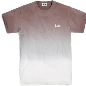 Kith Dip Dye Short Sleeve Tee Ombré Cinder Shirt